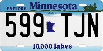 MN license plate 599TJN