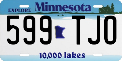 MN license plate 599TJO