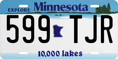 MN license plate 599TJR