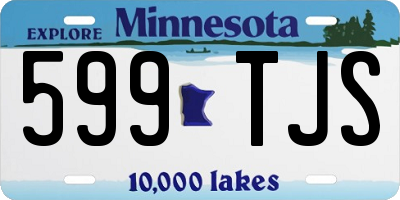 MN license plate 599TJS
