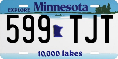 MN license plate 599TJT
