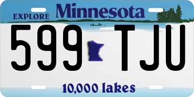 MN license plate 599TJU
