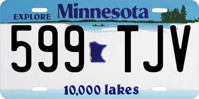 MN license plate 599TJV
