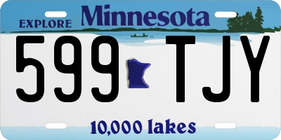 MN license plate 599TJY