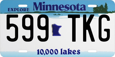 MN license plate 599TKG