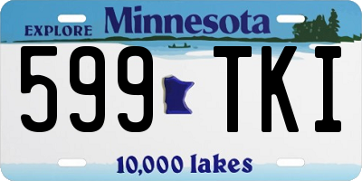 MN license plate 599TKI