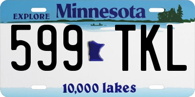 MN license plate 599TKL