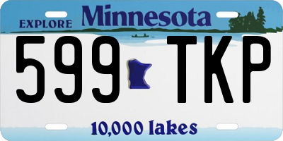 MN license plate 599TKP