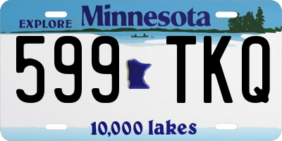 MN license plate 599TKQ