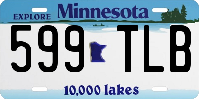 MN license plate 599TLB