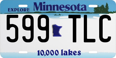 MN license plate 599TLC
