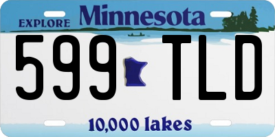 MN license plate 599TLD