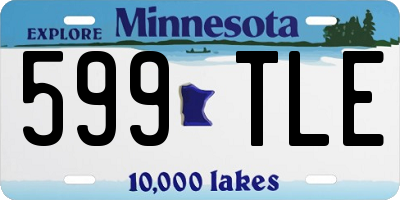 MN license plate 599TLE
