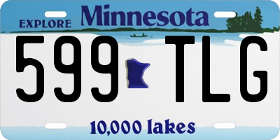 MN license plate 599TLG