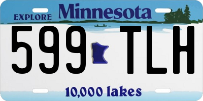 MN license plate 599TLH