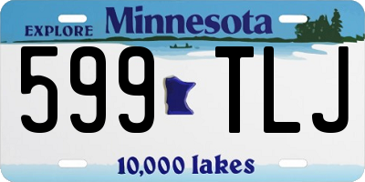 MN license plate 599TLJ