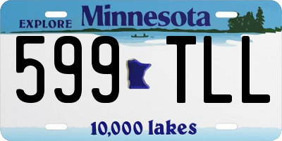 MN license plate 599TLL