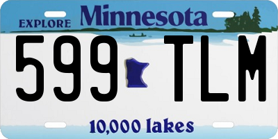 MN license plate 599TLM