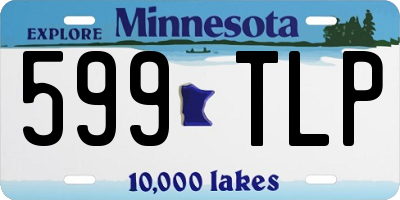 MN license plate 599TLP