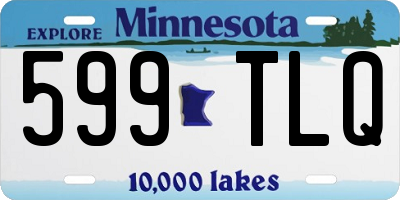 MN license plate 599TLQ