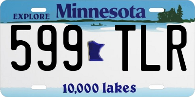 MN license plate 599TLR