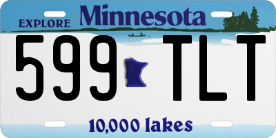 MN license plate 599TLT