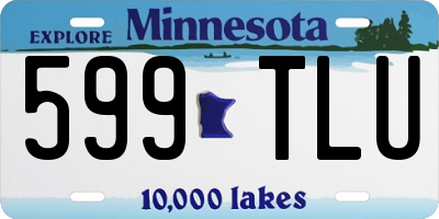 MN license plate 599TLU