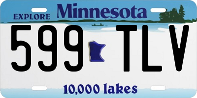 MN license plate 599TLV