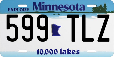 MN license plate 599TLZ