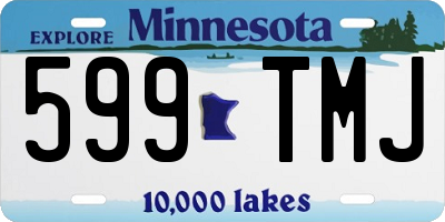 MN license plate 599TMJ