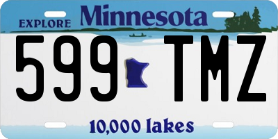 MN license plate 599TMZ
