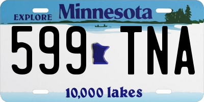 MN license plate 599TNA