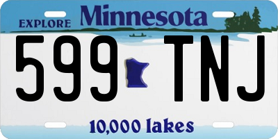 MN license plate 599TNJ