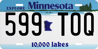 MN license plate 599TOQ