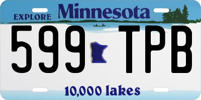 MN license plate 599TPB