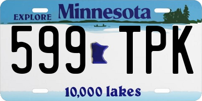 MN license plate 599TPK