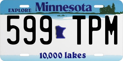 MN license plate 599TPM