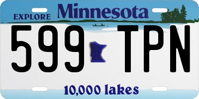 MN license plate 599TPN