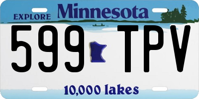 MN license plate 599TPV