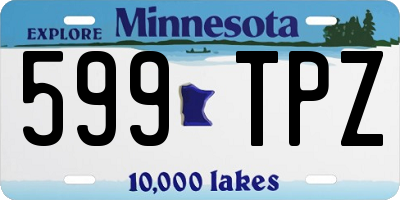 MN license plate 599TPZ