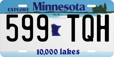 MN license plate 599TQH