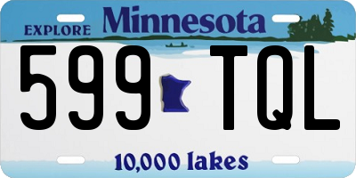 MN license plate 599TQL
