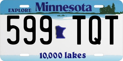 MN license plate 599TQT