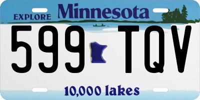 MN license plate 599TQV