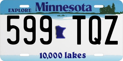 MN license plate 599TQZ