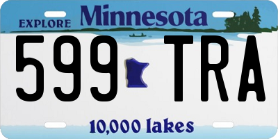 MN license plate 599TRA