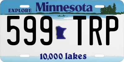 MN license plate 599TRP
