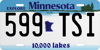 MN license plate 599TSI