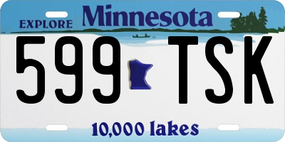 MN license plate 599TSK