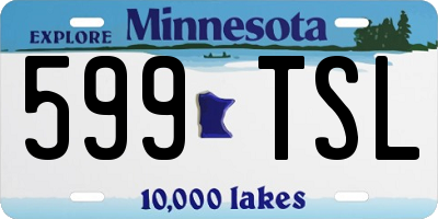 MN license plate 599TSL